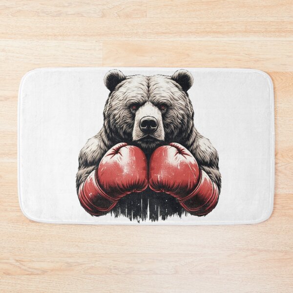 Item preview, Boxing Bear Red Brown Bear Fighter designed and sold by Martial-Art-23.