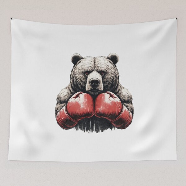 Item preview, Boxing Bear Red Brown Bear Fighter  designed and sold by Martial-Art-23.
