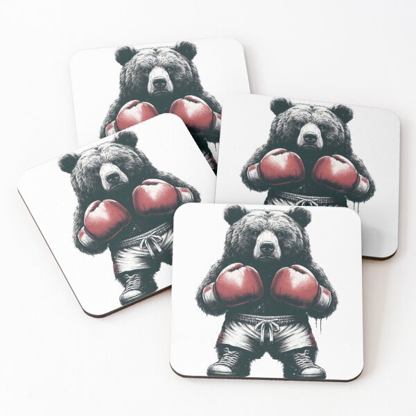 Item preview, Boxing Bear Red Fighter  designed and sold by Martial-Art-23.