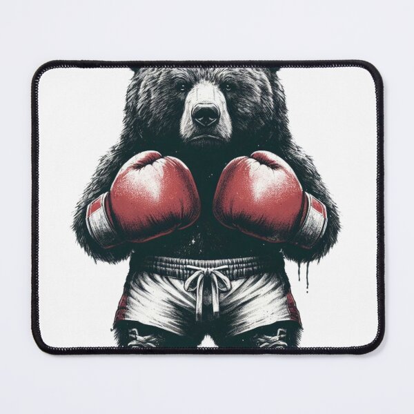 Item preview, Boxing Bear Red Fighter designed and sold by Martial-Art-23.