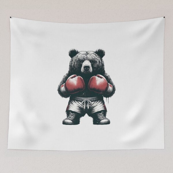 Item preview, Boxing Bear Red Fighter  designed and sold by Martial-Art-23.