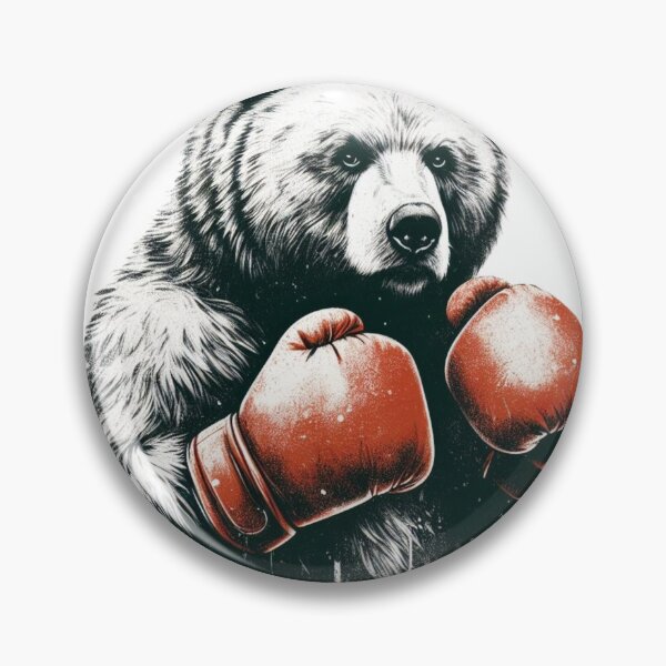 Artikelvorschau, Boxing Bear Red Fighter Combat Stand  entworfen und verkauft von Martial-Art-23.