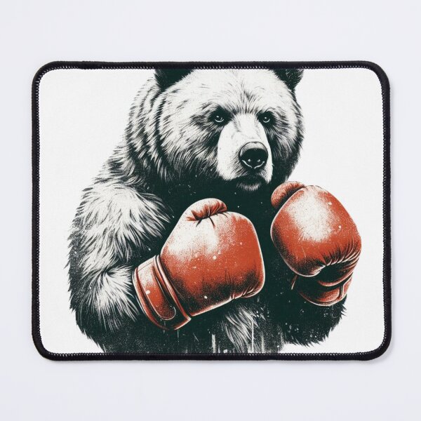 Item preview, Boxing Bear Red Fighter Combat Stand designed and sold by Martial-Art-23.