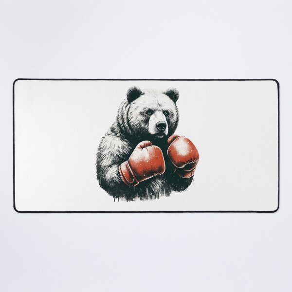 Item preview, Boxing Bear Red Fighter Combat Stand designed and sold by Martial-Art-23.