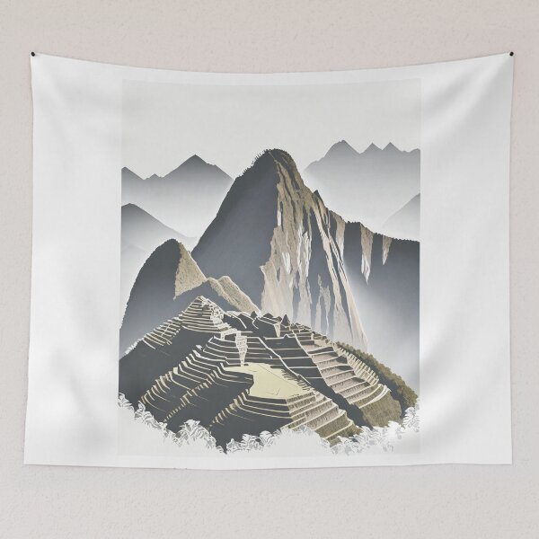 Item preview, Vintage Machu Picchu – Retro Minimalist Travel Poster designed and sold by pod24.