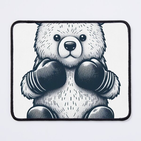 Item preview, Cute Boxing Bear Fighter Combat Stand designed and sold by Martial-Art-23.