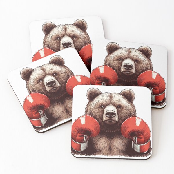 Item preview, Boxing Bear Red Combat   designed and sold by Martial-Art-23.