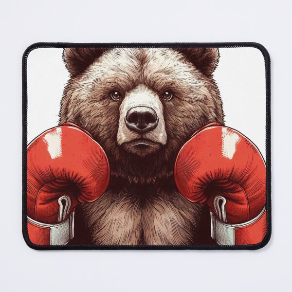 Item preview, Boxing Bear Red Combat designed and sold by Martial-Art-23.