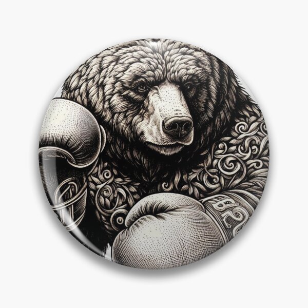 Item preview, Boxing Bear Fighter Combat Stand  designed and sold by Martial-Art-23.