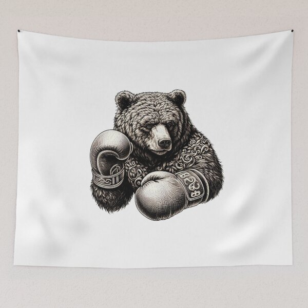 Item preview, Boxing Bear Fighter Combat Stand  designed and sold by Martial-Art-23.