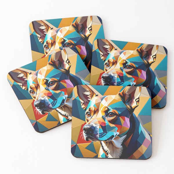 Item preview, Abstract Geometric Dog Art Pattern designed and sold by TheArtOfPat.