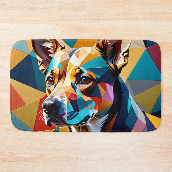 Item preview, Abstract Geometric Dog Art Pattern designed and sold by TheArtOfPat.