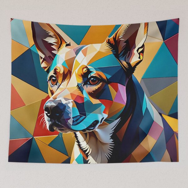 Artikelvorschau, Abstract Geometric Dog Art Pattern entworfen und verkauft von TheArtOfPat.