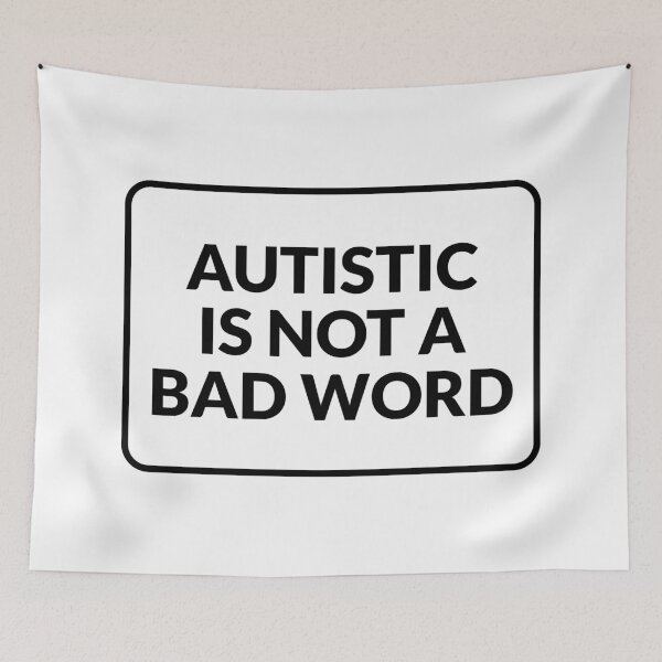 Item preview, Autistic Is Not A Bad Word - embrace neurodiversity designed and sold by Inspirationmotivation.