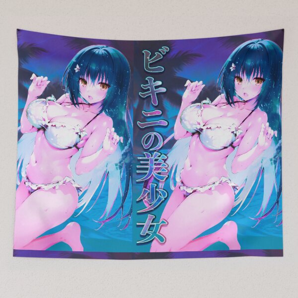 Item preview, Sexy Bikini Anime Girl, Hentai Manga Cover Art (ビキニの美少女 2) designed and sold by MikaseSan.