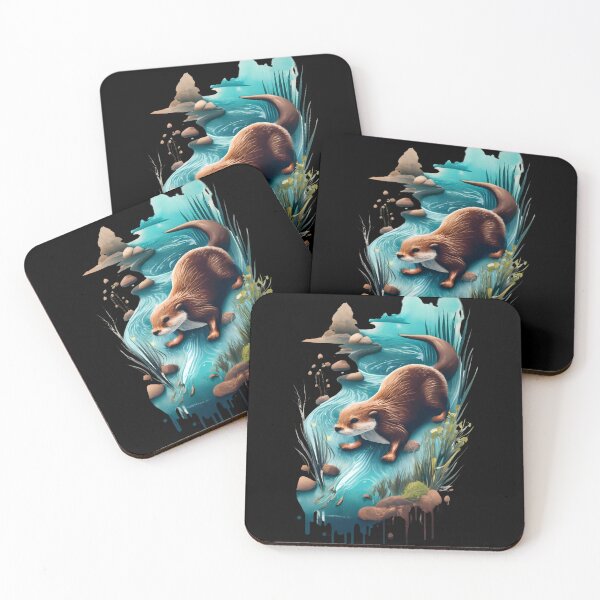 Item preview, Otter by the river designed and sold by Ann Miu Deluxe.