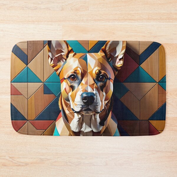 Item preview, Abstract Geometric Dog Art Pattern designed and sold by TheArtOfPat.
