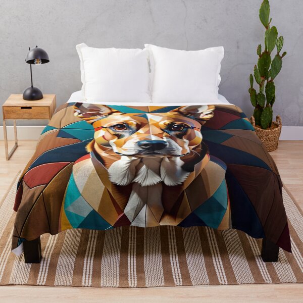 Item preview, Abstract Geometric Dog Art Pattern designed and sold by TheArtOfPat.