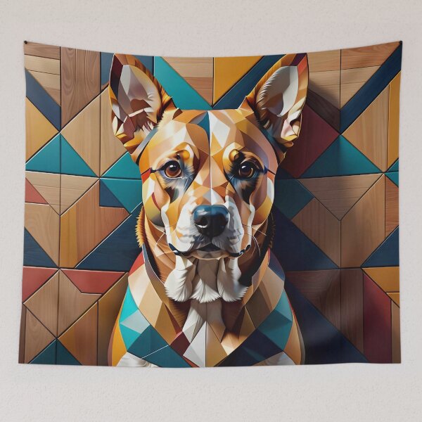 Artikelvorschau, Abstract Geometric Dog Art Pattern entworfen und verkauft von TheArtOfPat.