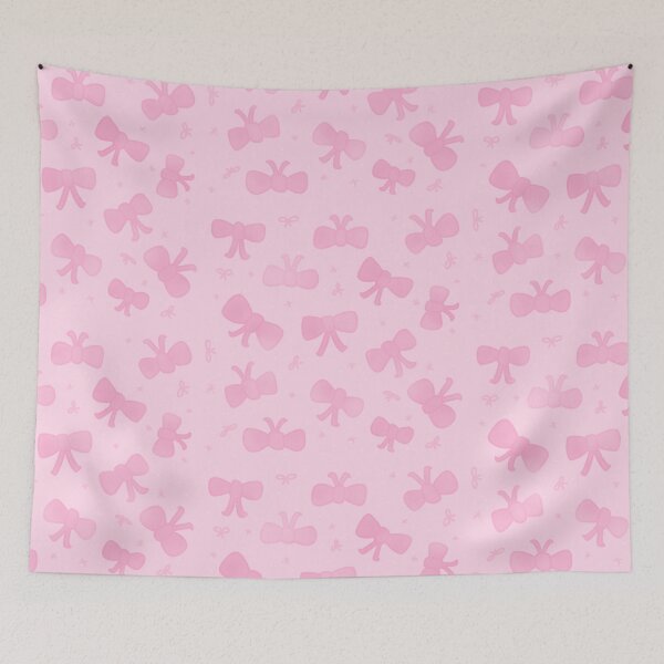Item preview, Pink Bow Pattern designed and sold by ArtsyDonut.