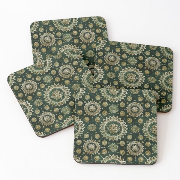 Item preview, Green Paisley Mandala Background Pattern designed and sold by Pati-Design.