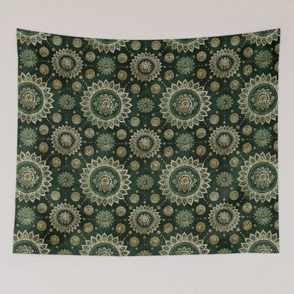 Item preview, Green Paisley Mandala Background Pattern designed and sold by Pati-Design.