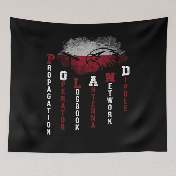 Item preview, Polish Symbols Of Ham Radio Eagle Antenna Amateur Radio Alphabet Cool Gifts For Amateur Radio Lovers Radio Operator Amateur Radio Enthusiast   designed and sold by Waves-of-Art.