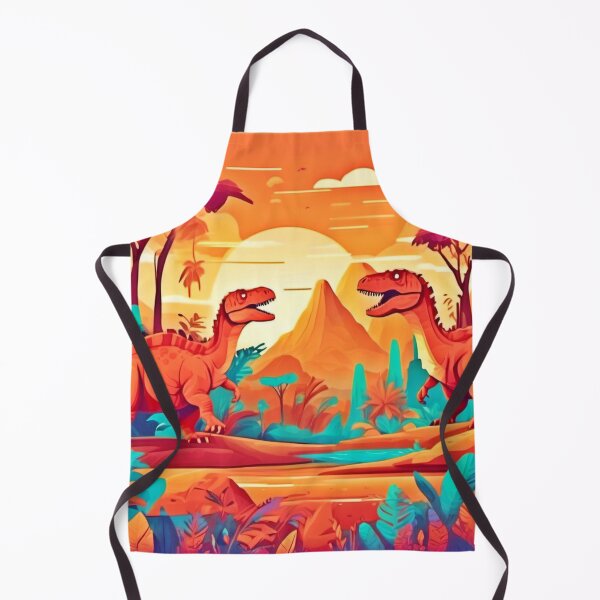 Item preview, Warm Tone Dino Scene designed and sold by Health And Fitness Posts e-Store.