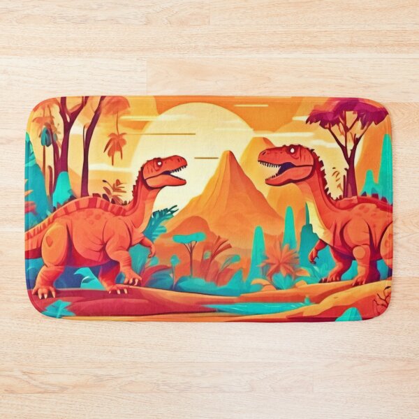 Item preview, Warm Tone Dino Scene designed and sold by Health And Fitness Posts e-Store.
