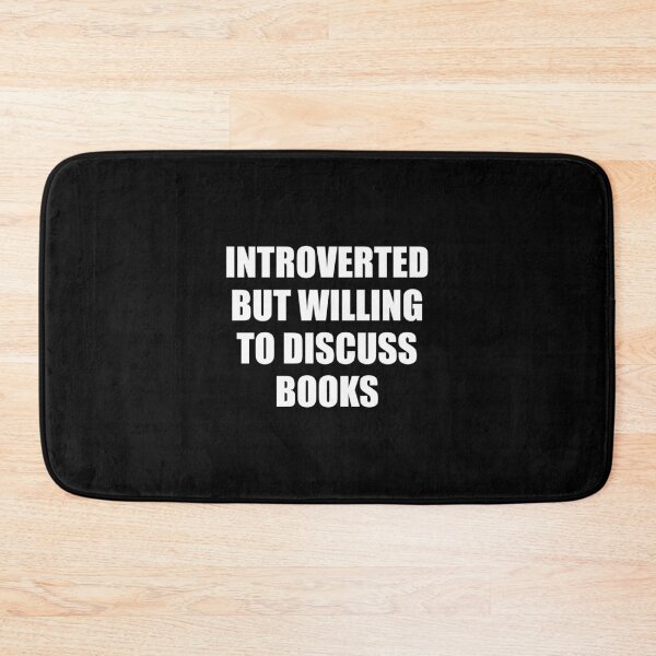 Item preview, Introverted but willing to discuss books designed and sold by Inspirationmotivation.