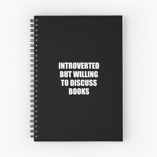 Item preview, Introverted but willing to discuss books designed and sold by Inspirationmotivation.