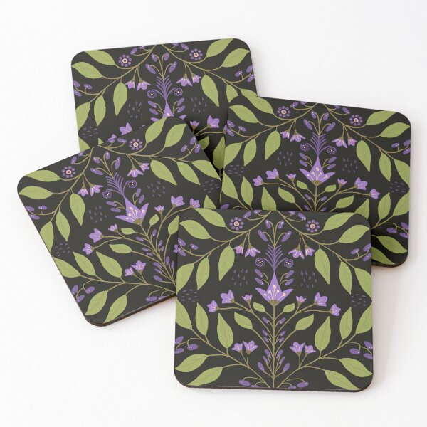 Item preview, Purple and green vines designed and sold by Sheila McDowell Design.