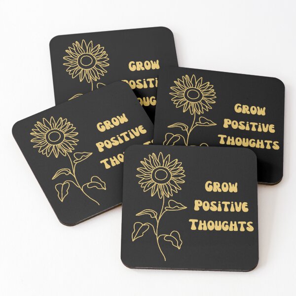 Item preview, Grow Positive Thoughts Motivational Quote designed and sold by Trendz by Ami.