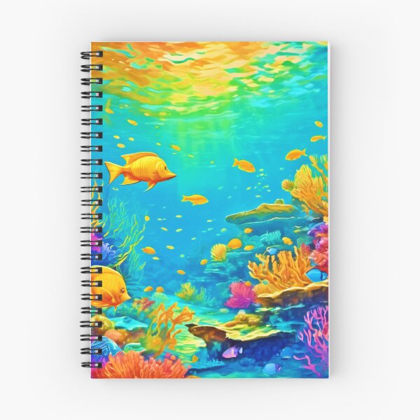 Item preview, Underwater Scene in Cool Tones designed and sold by Health And Fitness Posts e-Store.