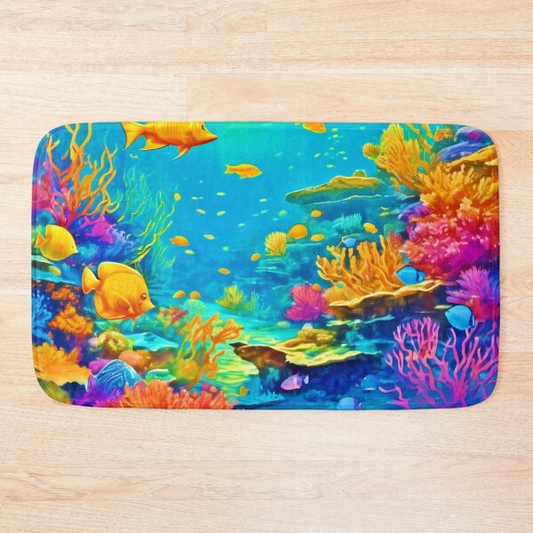 Item preview, Underwater Scene in Cool Tones designed and sold by Health And Fitness Posts e-Store.