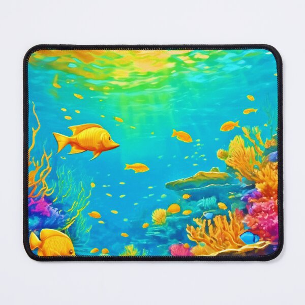 Item preview, Underwater Scene in Cool Tones designed and sold by Health And Fitness Posts e-Store.