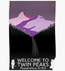 Twin Peaks Travel Poster (Abenddämmerung) Poster