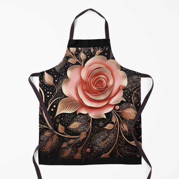 Item preview, Gold & Pink Sparkle Rose designed and sold by dreamingbliss.