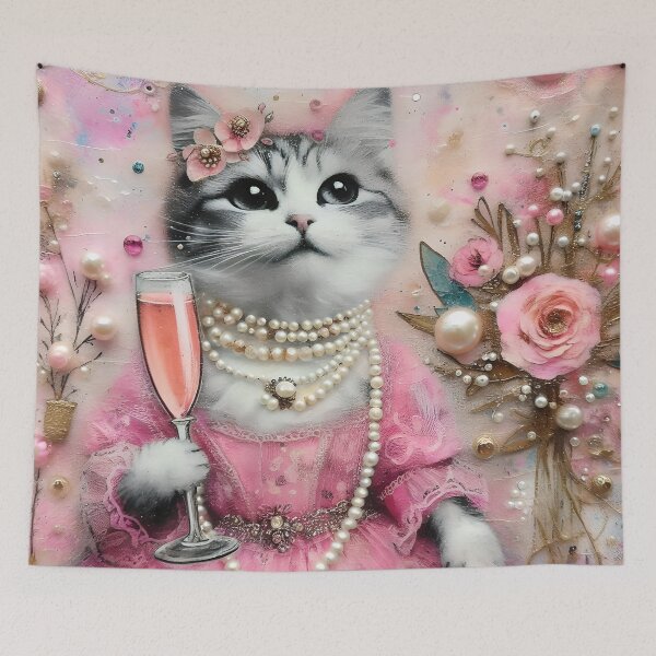Item preview, Adorable Kitty with A Drink designed and sold by Angelandspot.