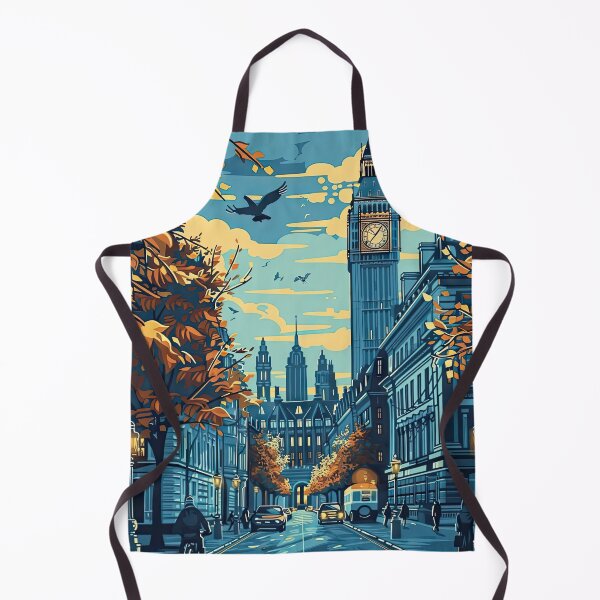Item preview, Autumn evening in London with Big Ben and vibrant street life designed and sold by Jerhus.