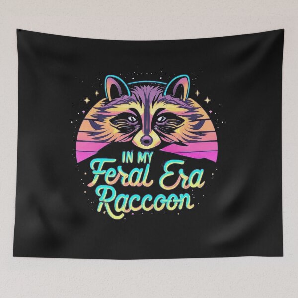 Item preview, In my Feral Era Raccoon in Cosmic Typography  designed and sold by Pawel Oska.