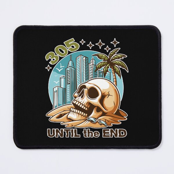 Item preview, 305 UNTIL the END - Skull on Miami Beach designed and sold by patriotwardrobe.