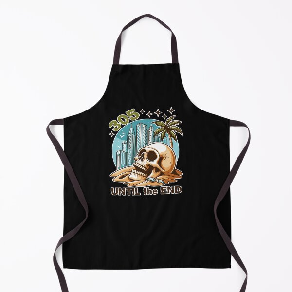 Item preview, 305 UNTIL the END - Skull on Miami Beach designed and sold by patriotwardrobe.