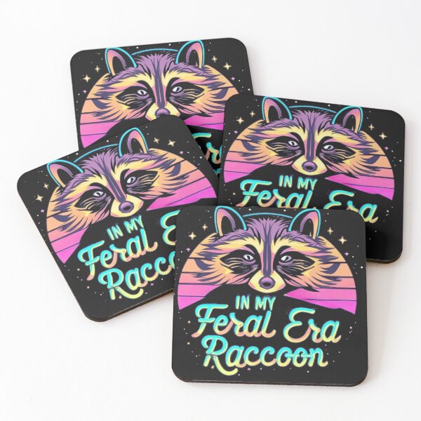 Item preview, In my Feral Era Raccoon in Cosmic Typography  designed and sold by Pawel Oska.