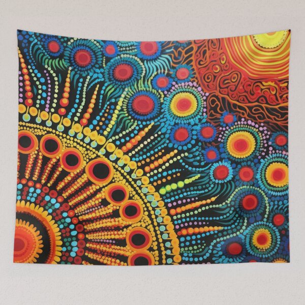 Item preview, Psychedelic aboriginal art designed and sold by Vilemo.