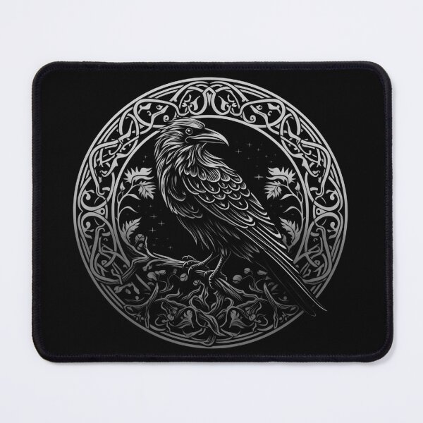 Item preview, Raven, viking raven, white raven, celtic motif, viking ornament, for dad, dad, happy dads day designed and sold by PRYMULLART.
