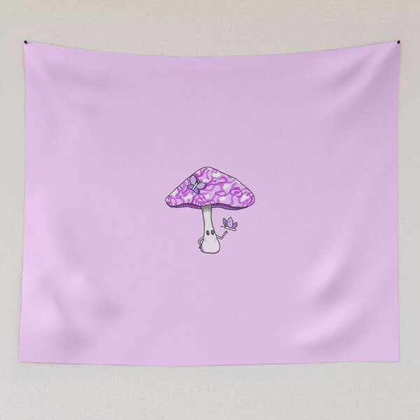 Item preview, Cute mushroom with butterflies designed and sold by blackygoldcat.