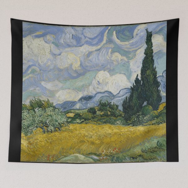 Item preview, Vincent van Gogh 'Wheat Field with Cypresses' designed and sold by saywhatcreative.