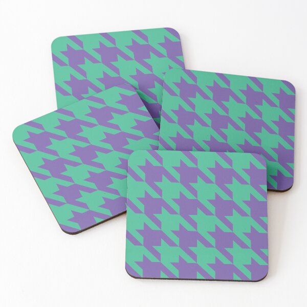 Item preview, Purple and green houndstooth pattern designed and sold by LinDraws.