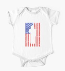 Ameircan Amputated Missing Arm Amputee Gift One Piece - Short Sleeve